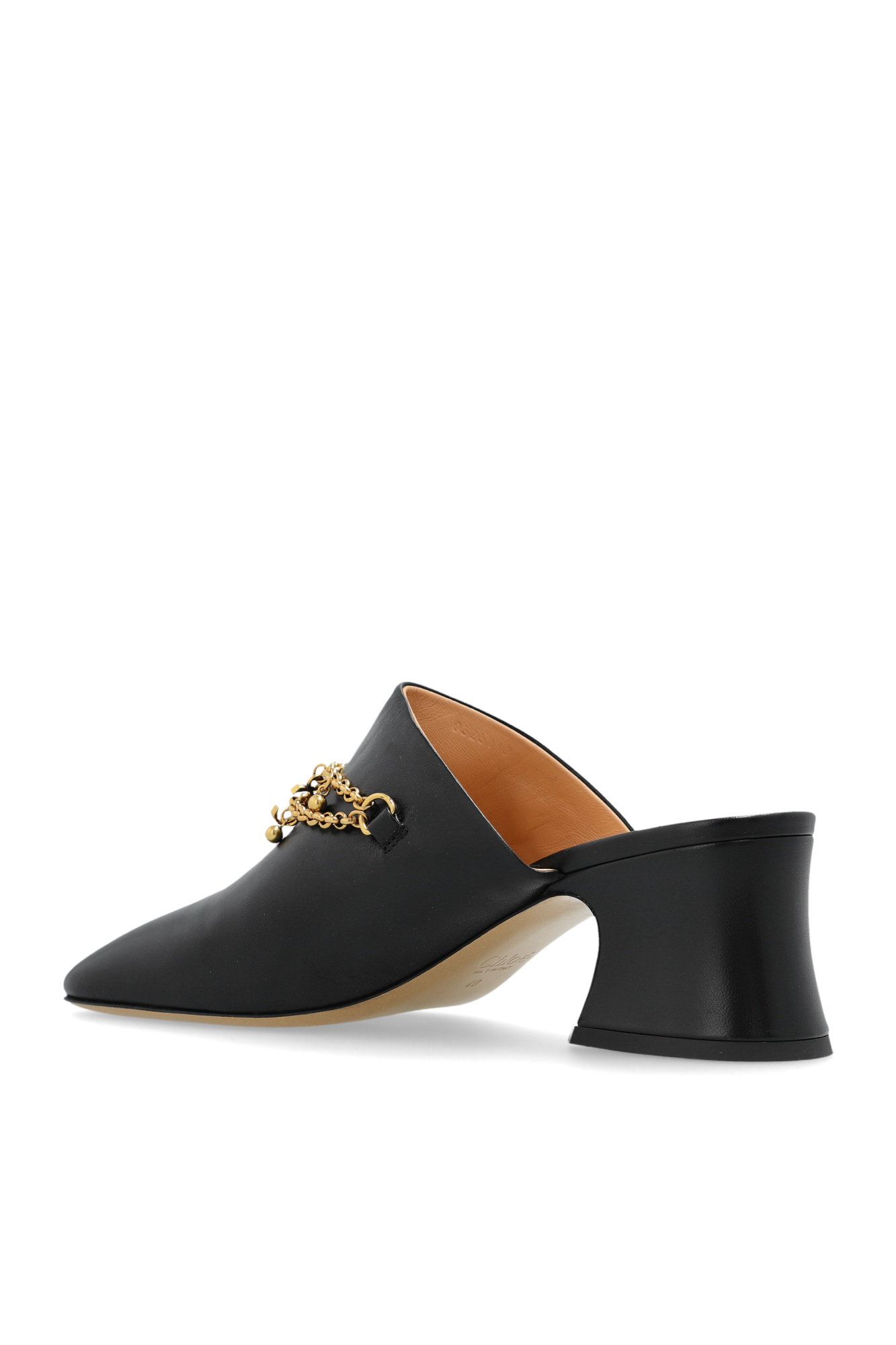 Black Heeled mules 